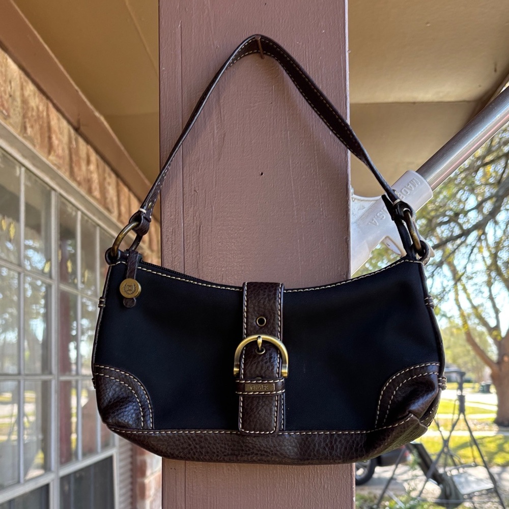 Champs Elegant Black and Brown Shoulder Bag